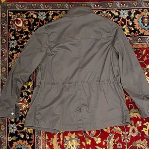 LL Bean classic utility jacket. Women’s size medium. Alloy gray color.